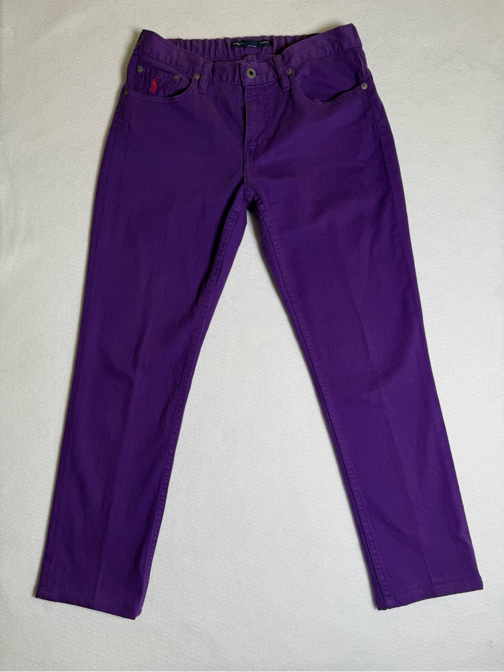 Ralph Lauren Sport, Purple Jeans, Women’s Size 8 (30) w/ Bright Pink Pony Logo